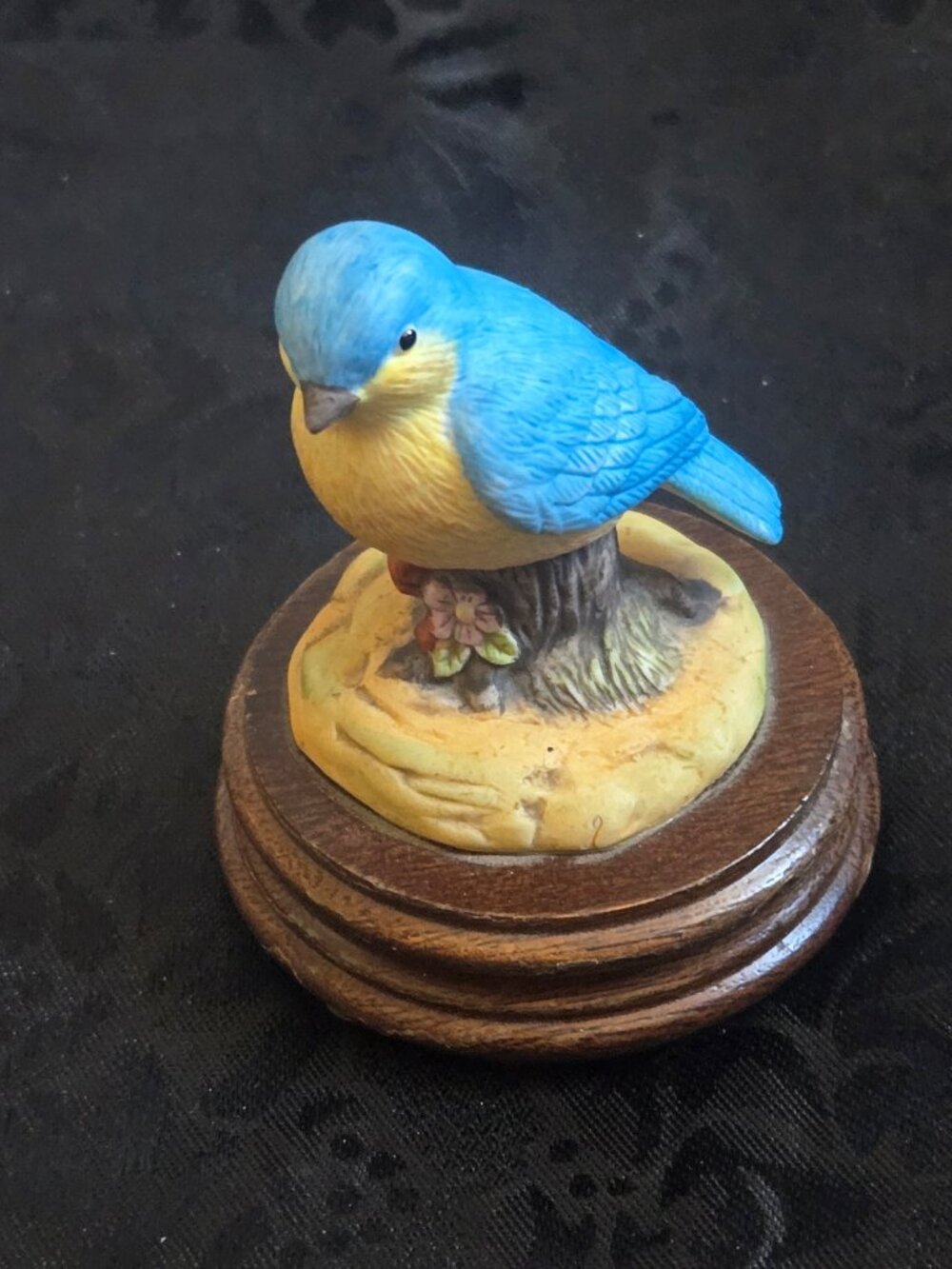 Vintage Porcelain Bird Music Box from the SAN FRANCISCO MUSIC BOX COMPANY